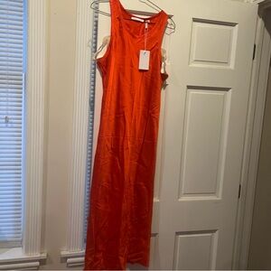 Helmut Lang Magma Double Satin Dress